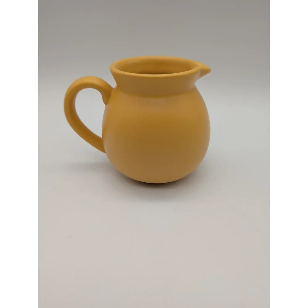 Chantel Stoneware Yellow Round Potbelly Creamer Pitcher Replacement